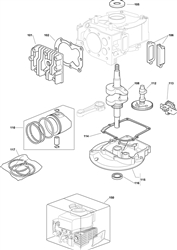 hp414-v35-150cc bq-machines part diagram