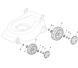 hp425 mountfield-petrol-rotary-mowers part diagram