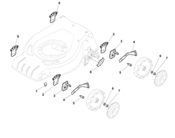 hp425 mountfield-petrol-rotary-mowers part diagram