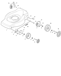 hp454-v35-150cc bq-machines part diagram