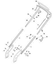 hp465r mountfield-petrol-rotary-mowers part diagram