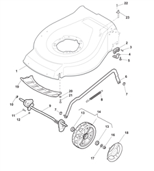 hp465r mountfield-petrol-rotary-roller part diagram