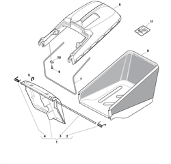 hp46r mountfield-petrol-rotary-roller part diagram