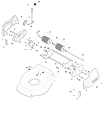 hp46r mountfield-petrol-rotary-roller part diagram