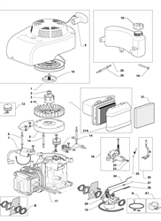 hp474 mountfield-petrol-rotary-mowers part diagram