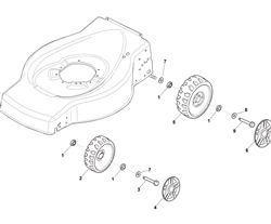 hp474 mountfield-petrol-rotary-mowers part diagram