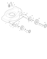 hp474 mountfield-petrol-rotary-mowers part diagram