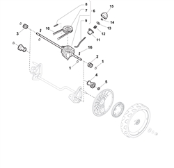 hw511pd mountfield-petrol-rotary-mowers part diagram