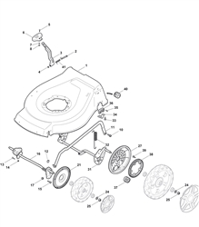 hw511pd mountfield-petrol-rotary-mowers part diagram