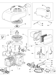 hw511pd mountfield-petrol-rotary-mowers part diagram