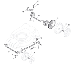 hw511pd mountfield-petrol-rotary-mowers part diagram
