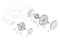 hw511pd mountfield-petrol-rotary-mowers part diagram
