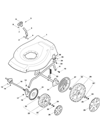 hw514pd mountfield-petrol-rotary-mowers part diagram