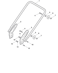 hws510pd-2010 mountfield-petrol-rotary-mowers part diagram