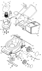 lasermascot-electric electric-rotary-mowers-mountfield part diagram
