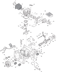 m-4545csp-chainsaw-45cc bq-machines part diagram