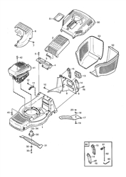 m2hp mountfield-petrol-rotary-mowers part diagram