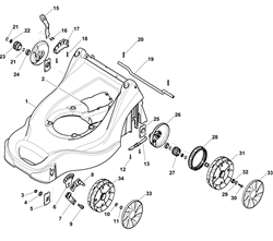 m411pd mountfield-petrol-rotary-mowers part diagram