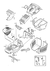 m4hp mountfield-petrol-rotary-mowers part diagram