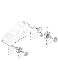 m64pd-es mountfield-petrol-rotary-mowers part diagram