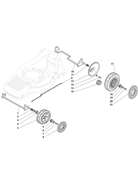 m64pd mountfield-petrol-rotary-mowers part diagram