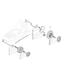 m64pd mountfield-petrol-rotary-mowers part diagram