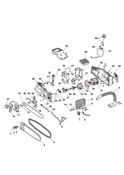 mc-48-li battery-chainsaws part diagram