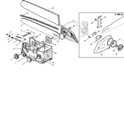 mc363 petrol-chainsaws-1 part diagram