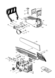 mc363 petrol-chainsaws-1 part diagram