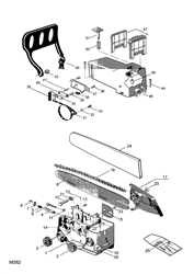 mc363 petrol-chainsaws-1 part diagram
