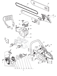 mc3814 petrol-chainsaws-1 part diagram