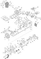 mc401 petrol-chainsaws-1 part diagram