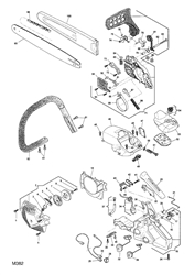 mc401 petrol-chainsaws-1 part diagram