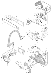 mc4016 petrol-chainsaws-1 part diagram
