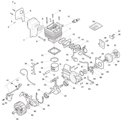 mc438 petrol-chainsaws-1 part diagram
