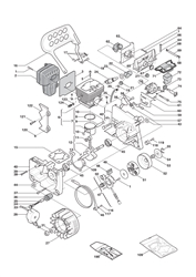 mc443 petrol-chainsaws-1 part diagram