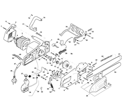 me1714 electric-chainsaws part diagram