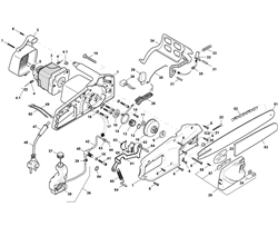 me1814 electric-chainsaws part diagram