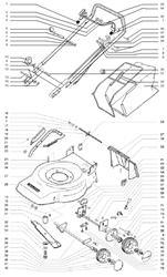 mercury-jupiter mountfield-petrol-rotary-mowers part diagram