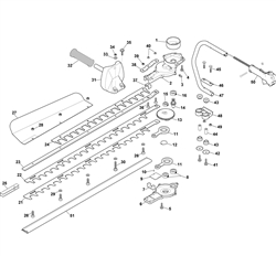 mh2230k petrol-hedgetrimmers part diagram
