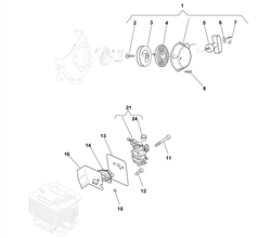 mh2230k petrol-hedgetrimmers part diagram