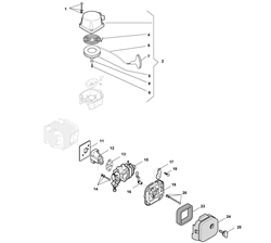 mh2522 petrol-hedgetrimmers part diagram