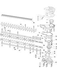mhj2424 petrol-hedgetrimmers part diagram