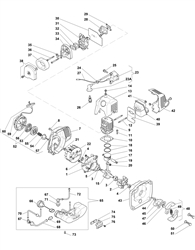 mhm2622 petrol-hedgetrimmers part diagram