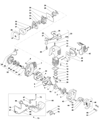 mhm2630 petrol-hedgetrimmers part diagram
