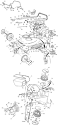 mirage mountfield-petrol-rotary-mowers part diagram