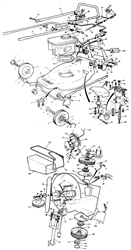 mirage mountfield-petrol-rotary-mowers part diagram