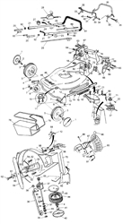 monarch mountfield-petrol-rotary-mowers part diagram