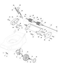 mounfield-460rhp-petrol-lawnmower mountfield-petrol-rotary-roller part diagram