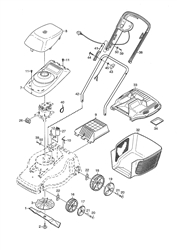 mountfield-33-electric-lawnmower electric-rotary-mowers-mountfield part diagram